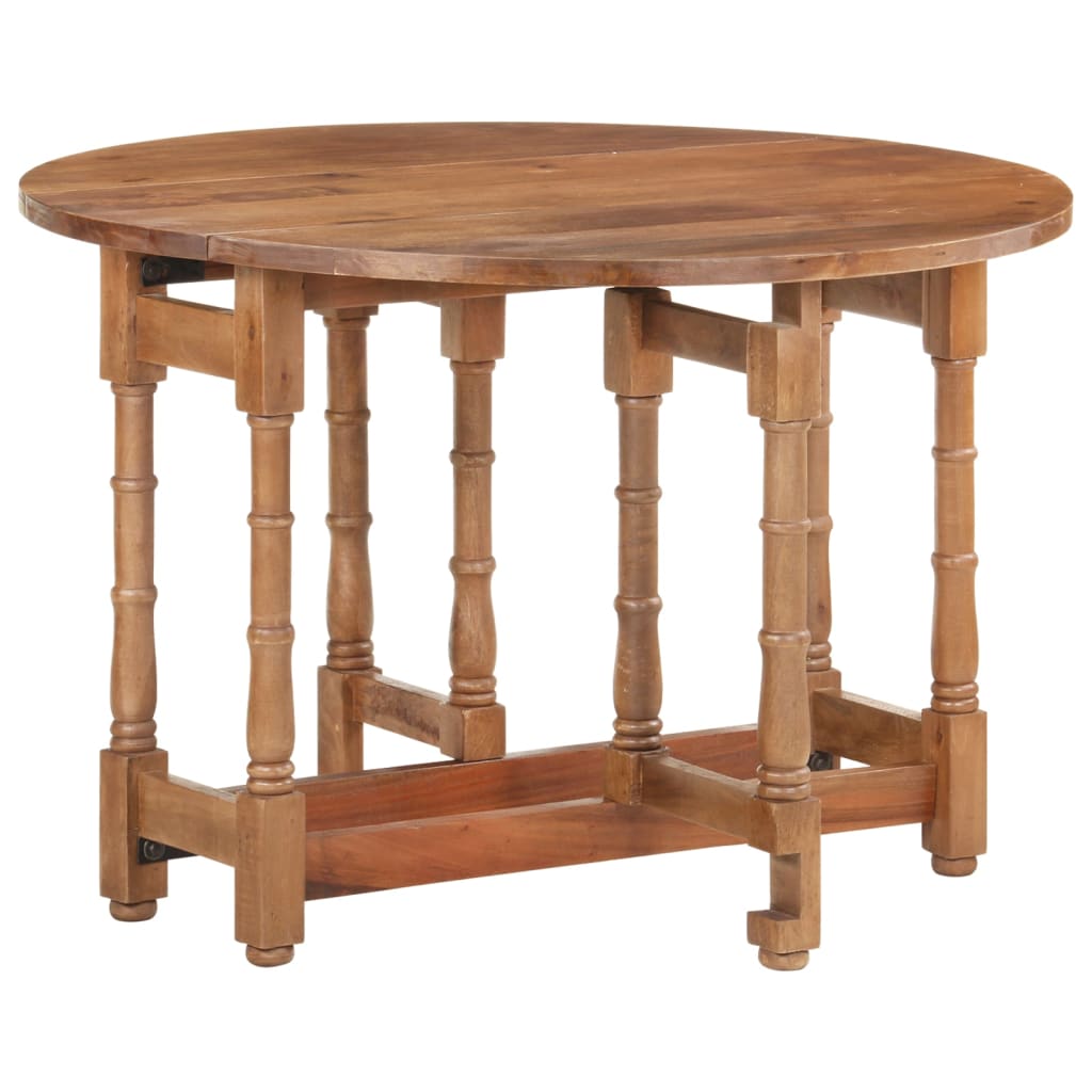 Kitchen table, 110x76 cm, solid mango wood, round