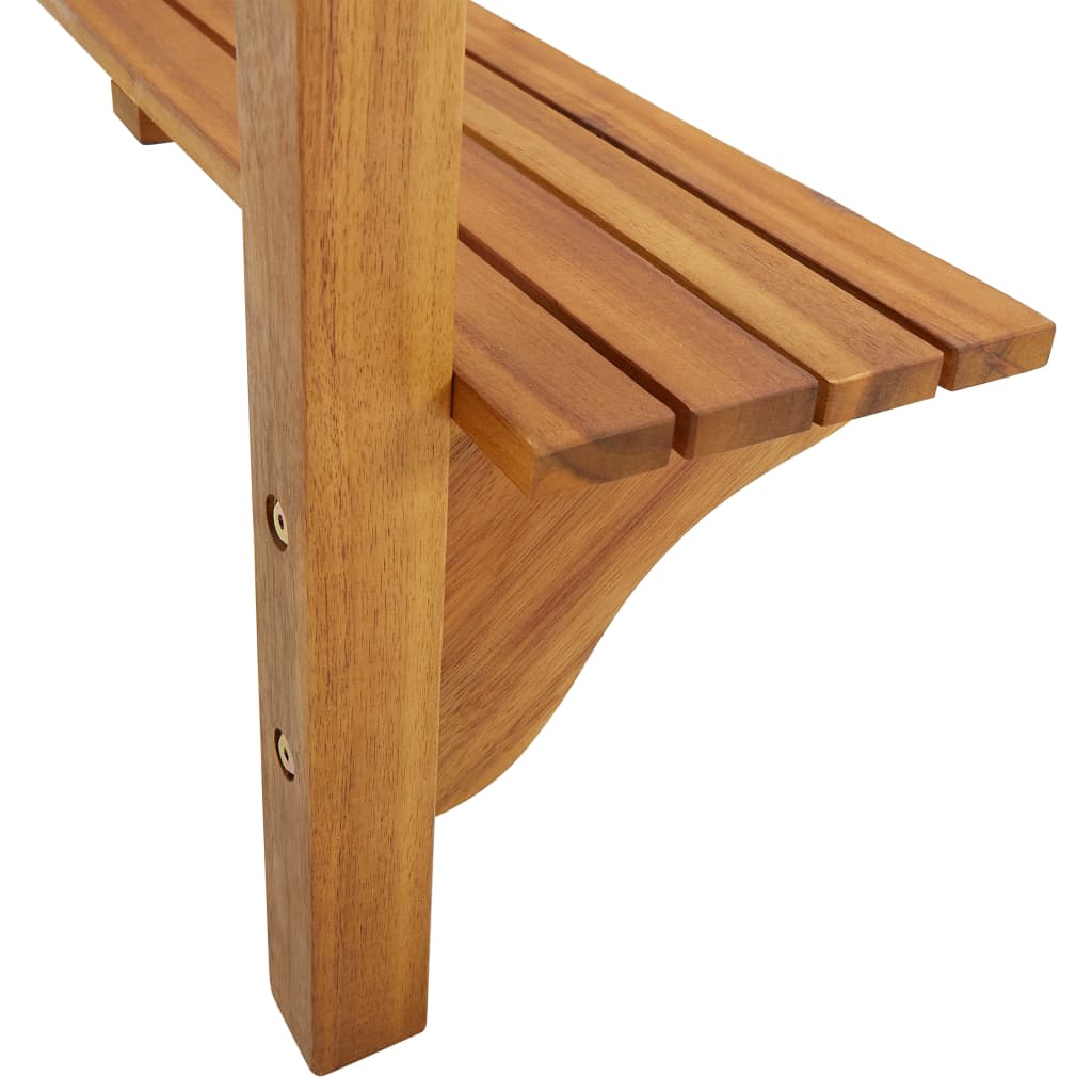 Balcony bar table, 90x37x122.5 cm, solid acacia wood