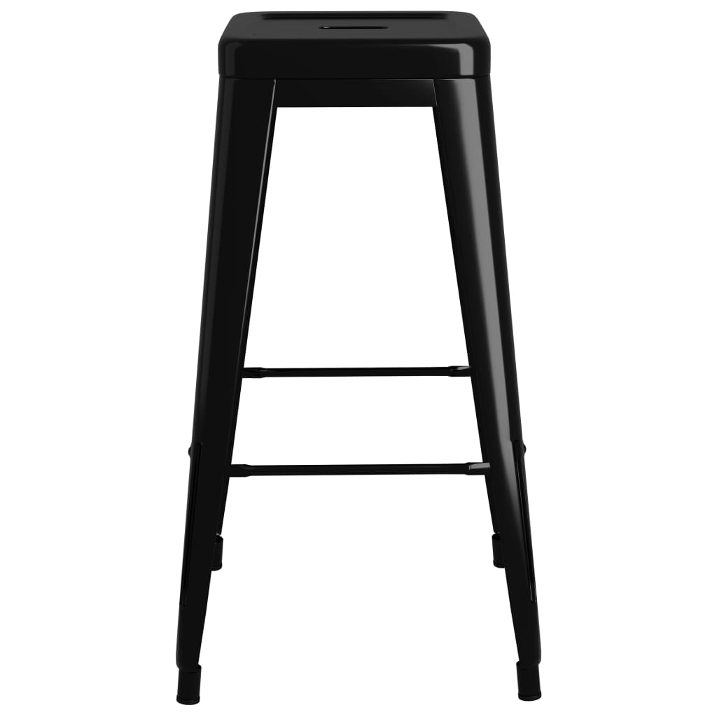 Set mobilier de bar, 5 piese, alb și negru