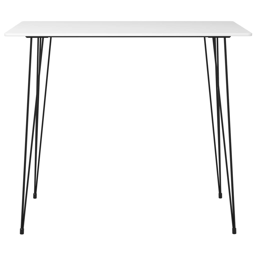 Set mobilier de bar, 5 piese, alb și negru