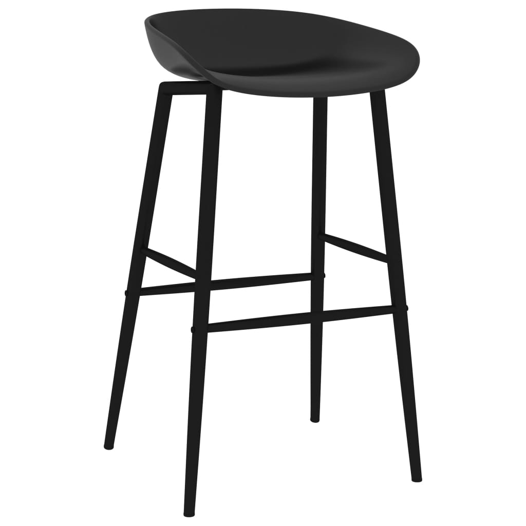 Set mobilier de bar, 5 piese, alb și negru