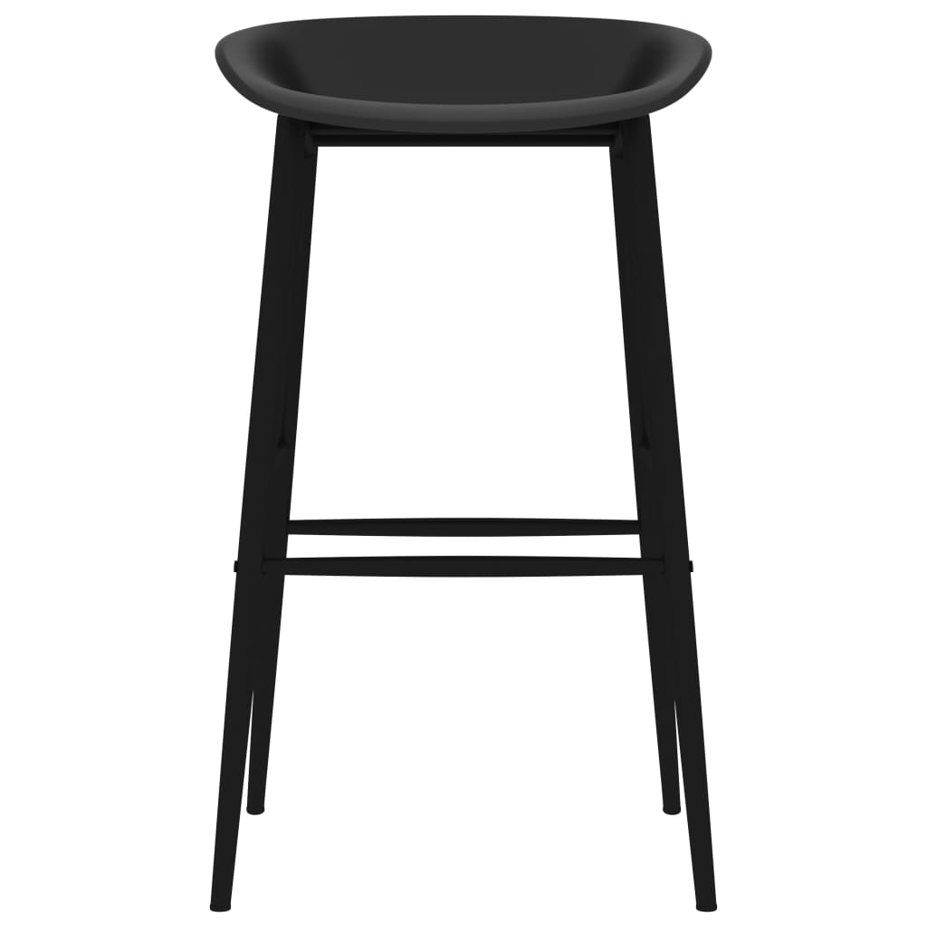 Set mobilier de bar, 5 piese, alb și negru