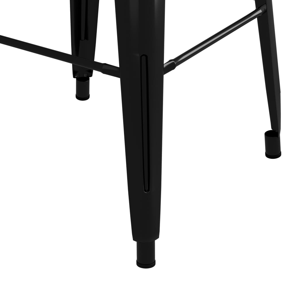 Bar furniture set, 5 pieces, white and black