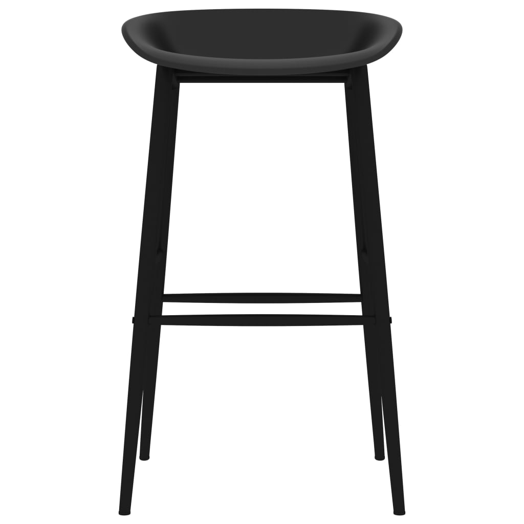 Set mobilier de bar, 5 piese, alb și negru