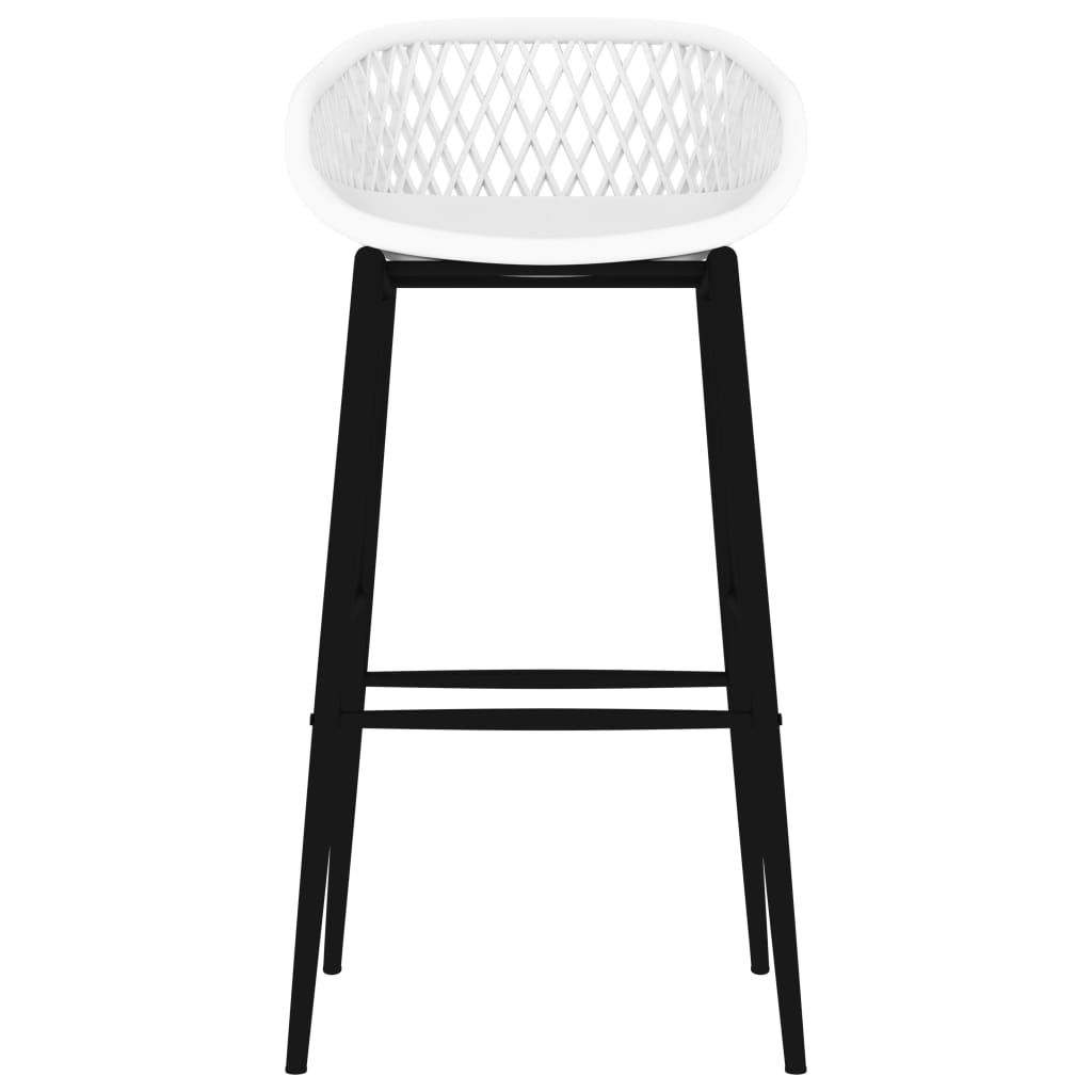 Set mobilier de bar, 5 piese, negru și alb