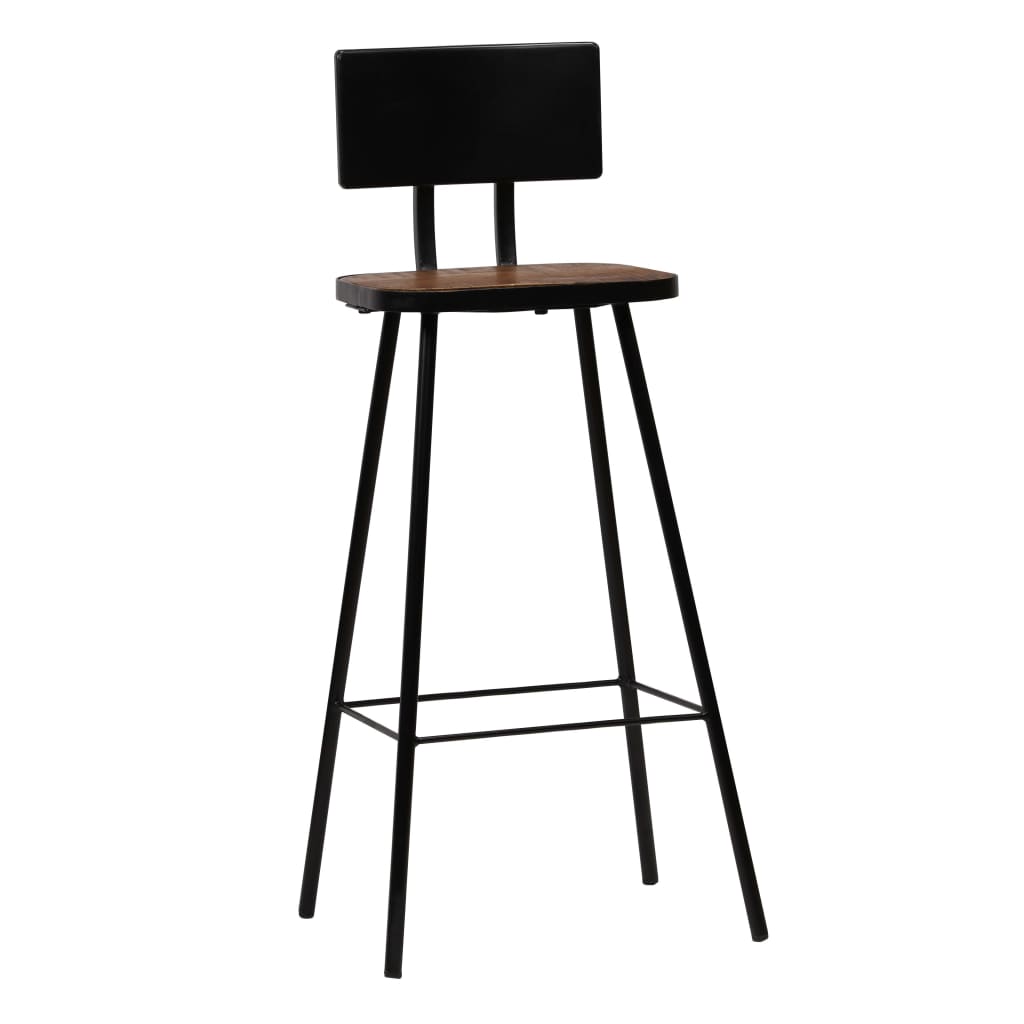 Bar furniture set, 3 pieces, black