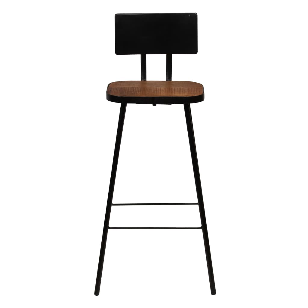 Bar furniture set, 3 pieces, black