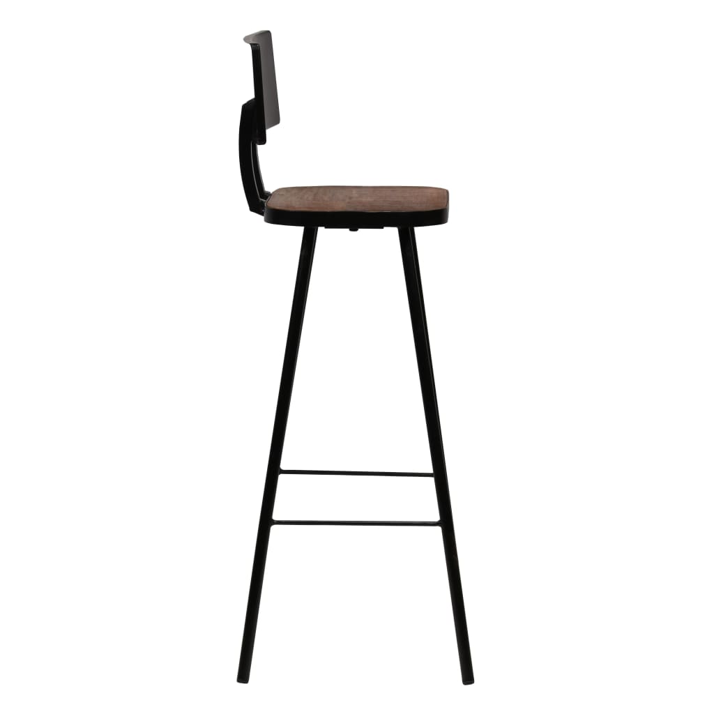 Bar furniture set, 3 pieces, black