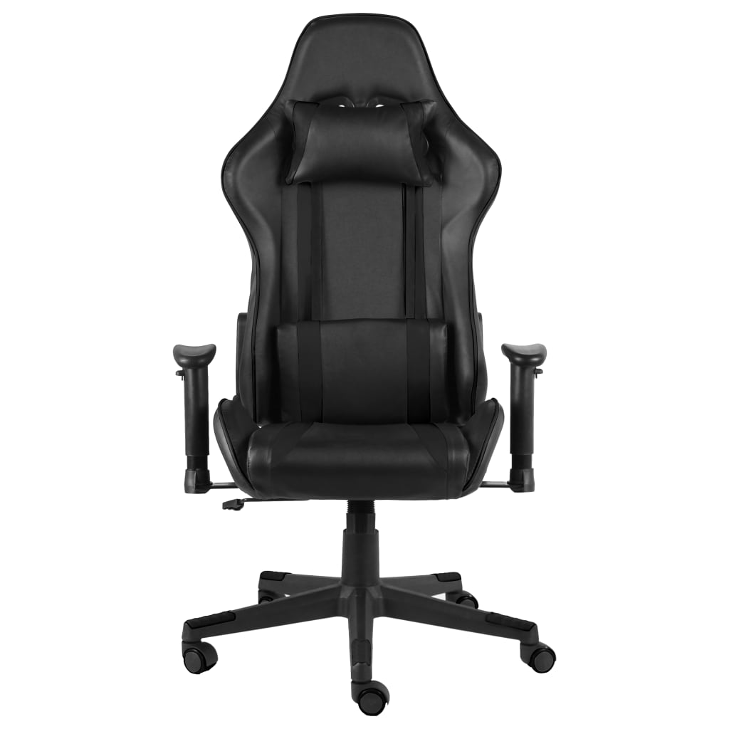 Swivel gaming chair, black, PVC