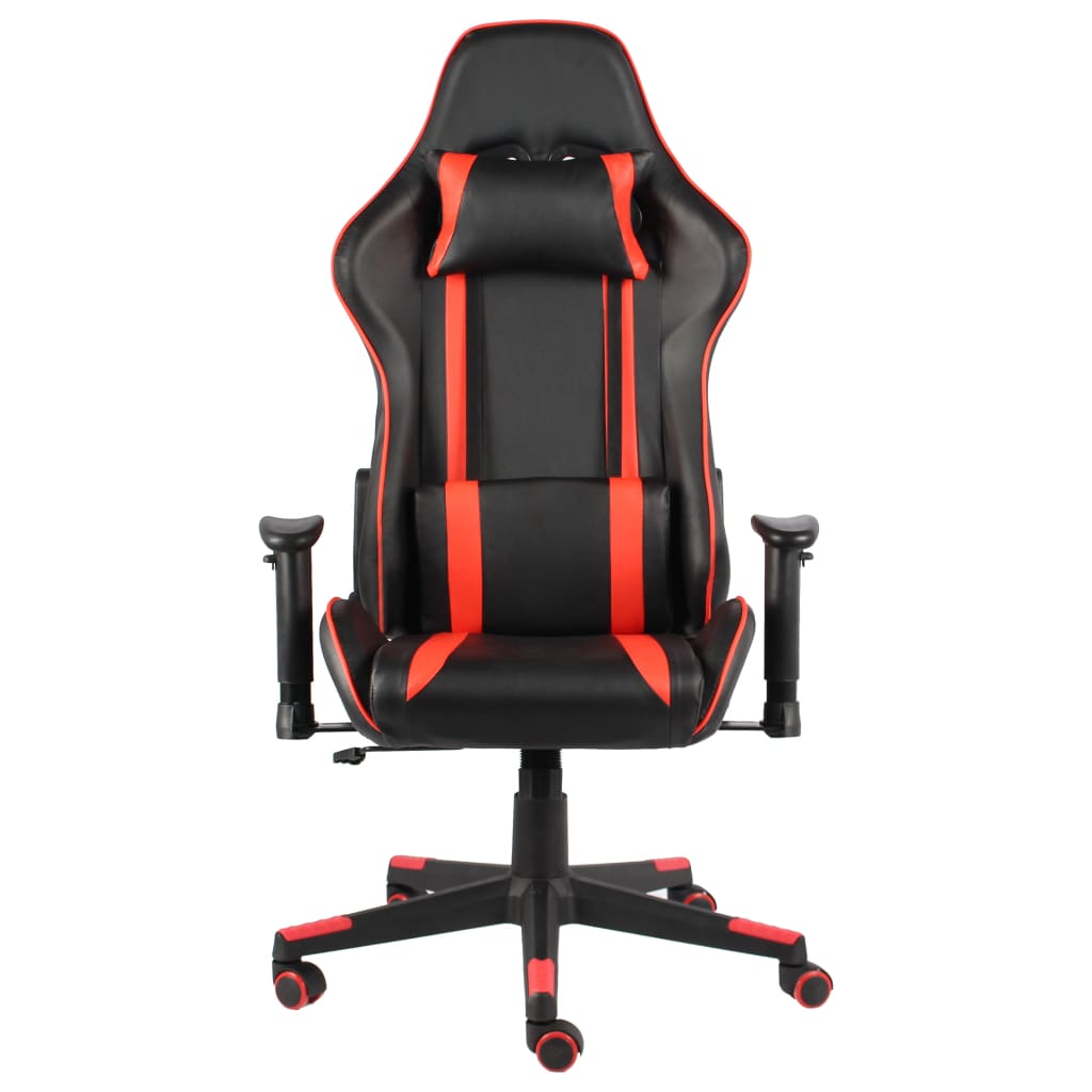 Swivel gaming chair, red, PVC