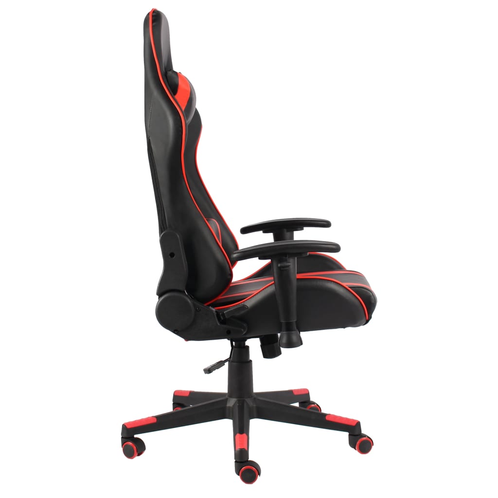 Swivel gaming chair, red, PVC