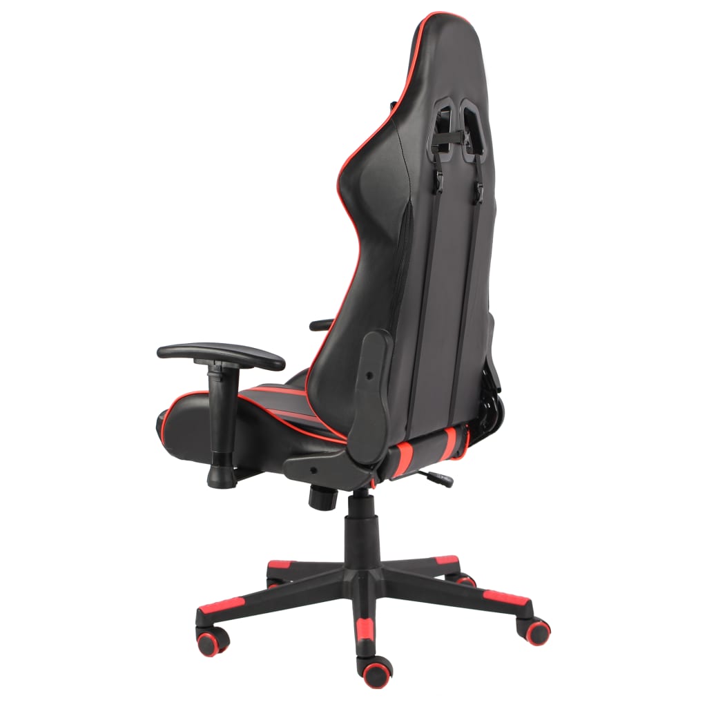 Swivel gaming chair, red, PVC