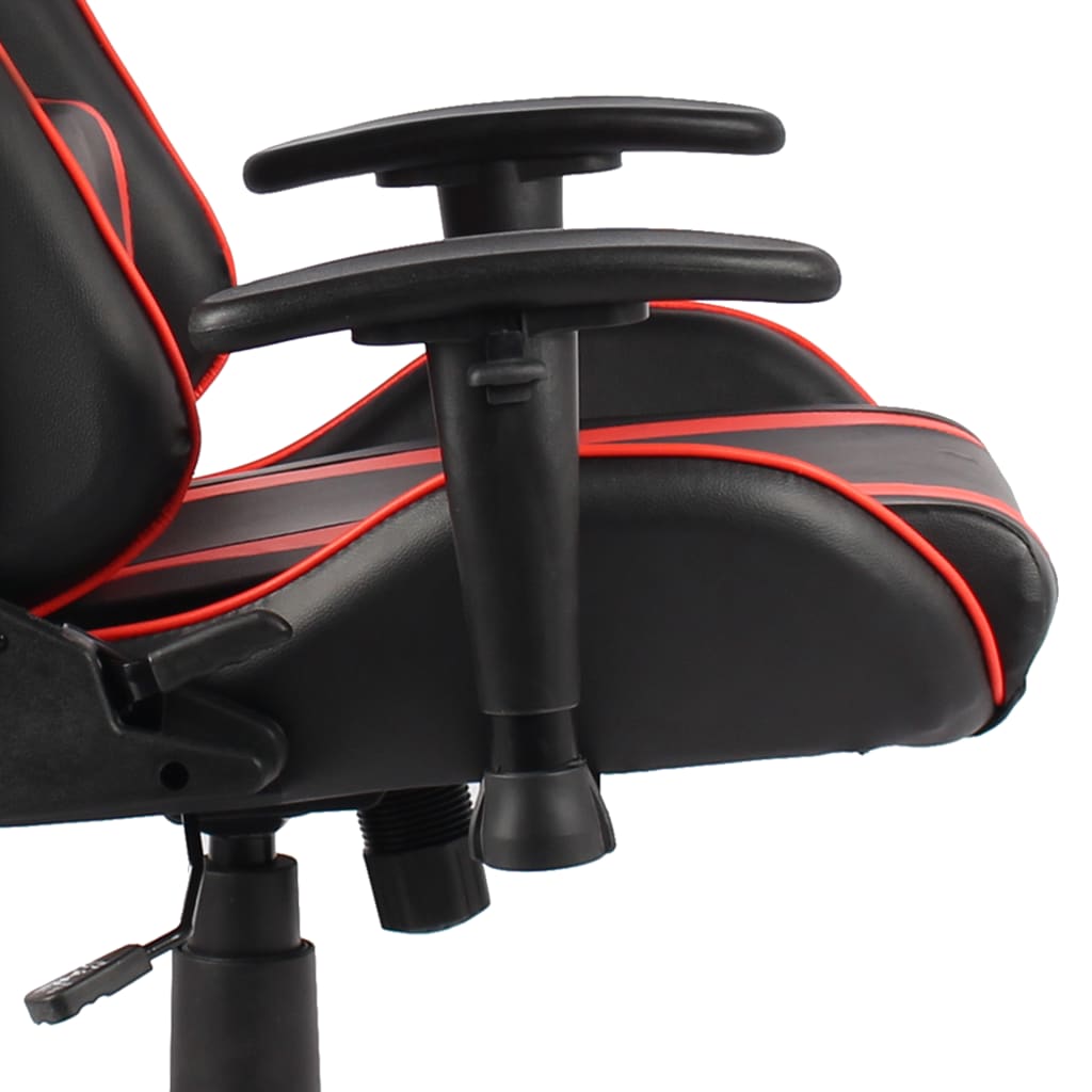 Swivel gaming chair, red, PVC