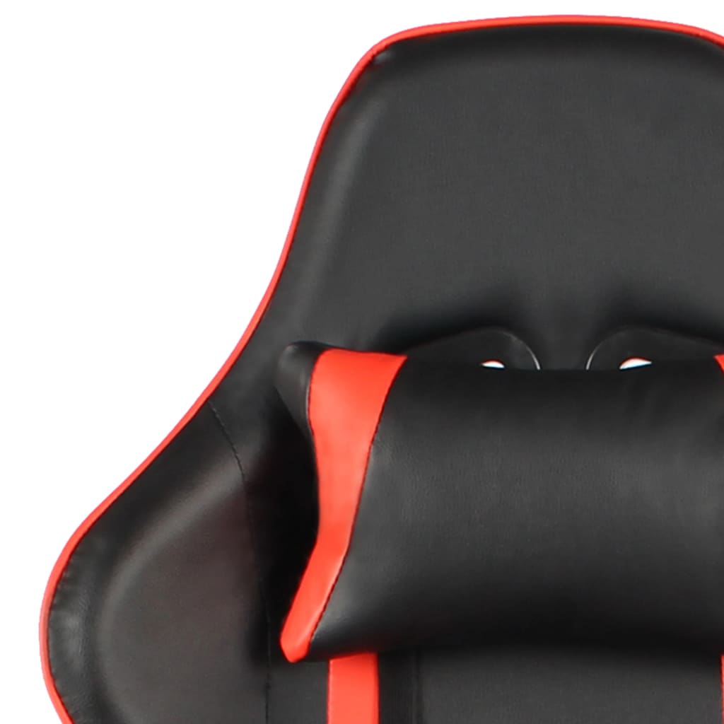 Swivel gaming chair, red, PVC