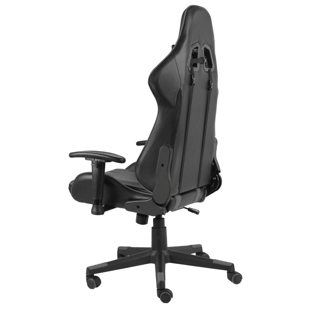 Swivel gaming chair, gray, PVC