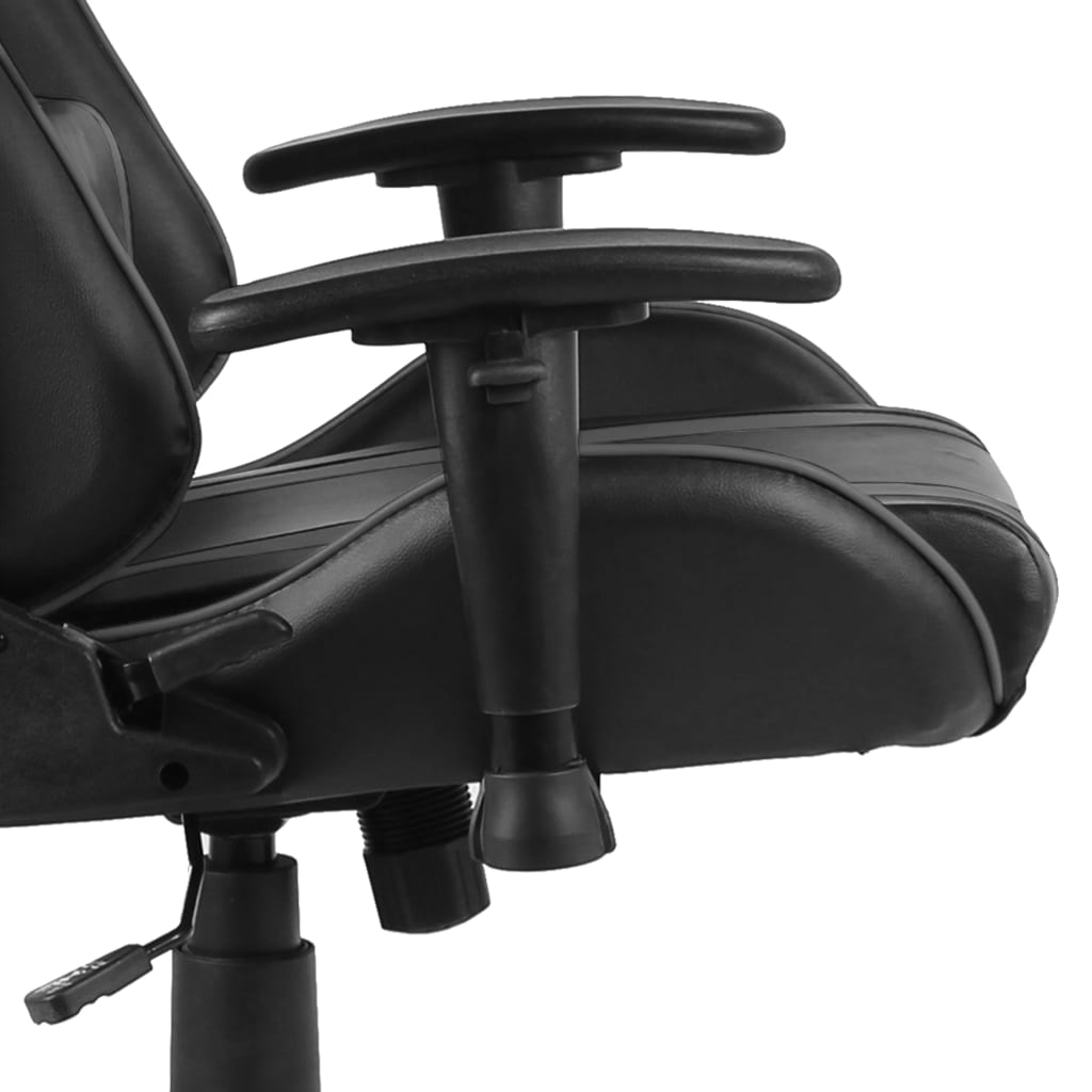 Swivel gaming chair, gray, PVC