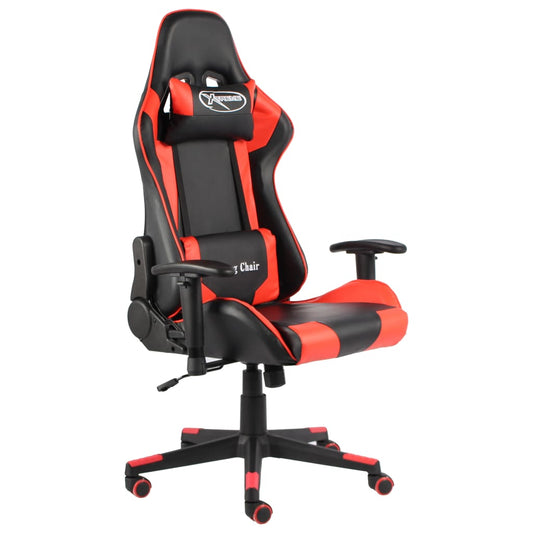 Swivel gaming chair, red, PVC