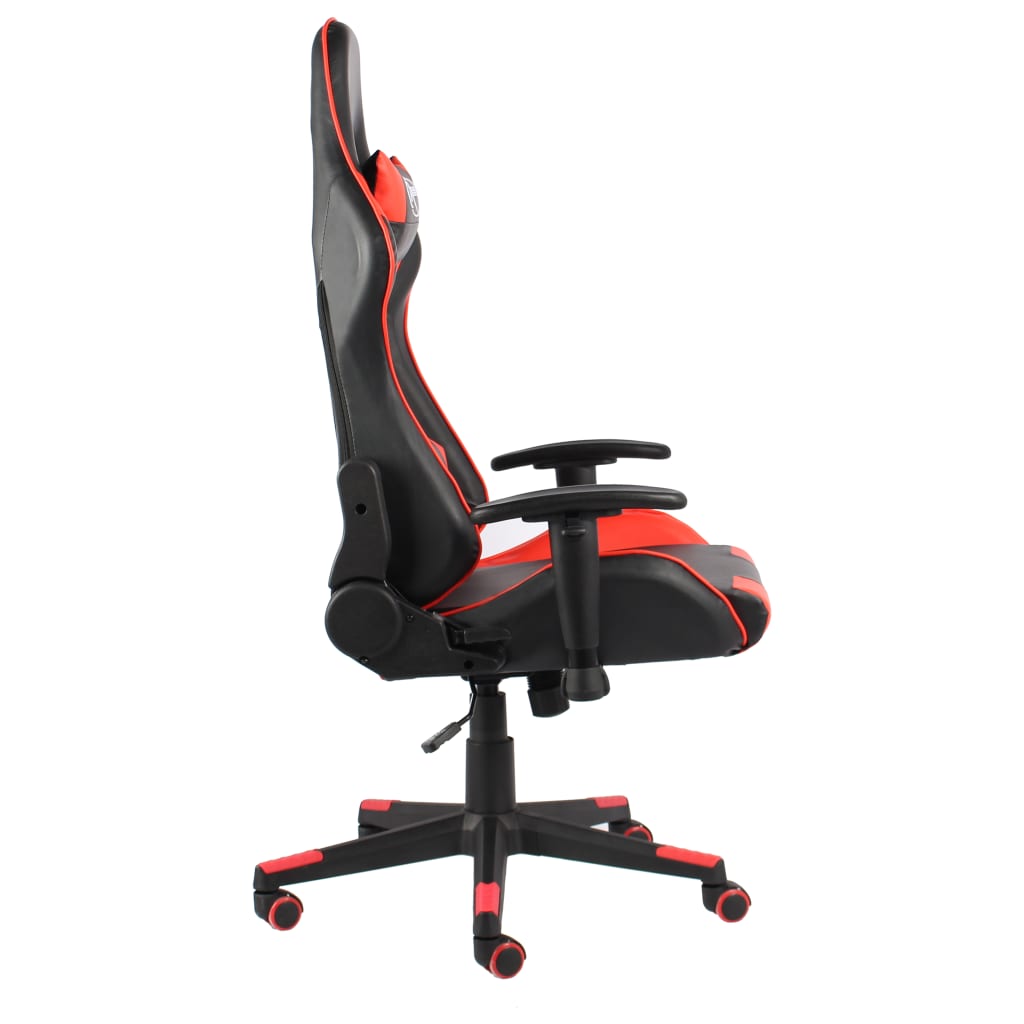 Swivel gaming chair, red, PVC