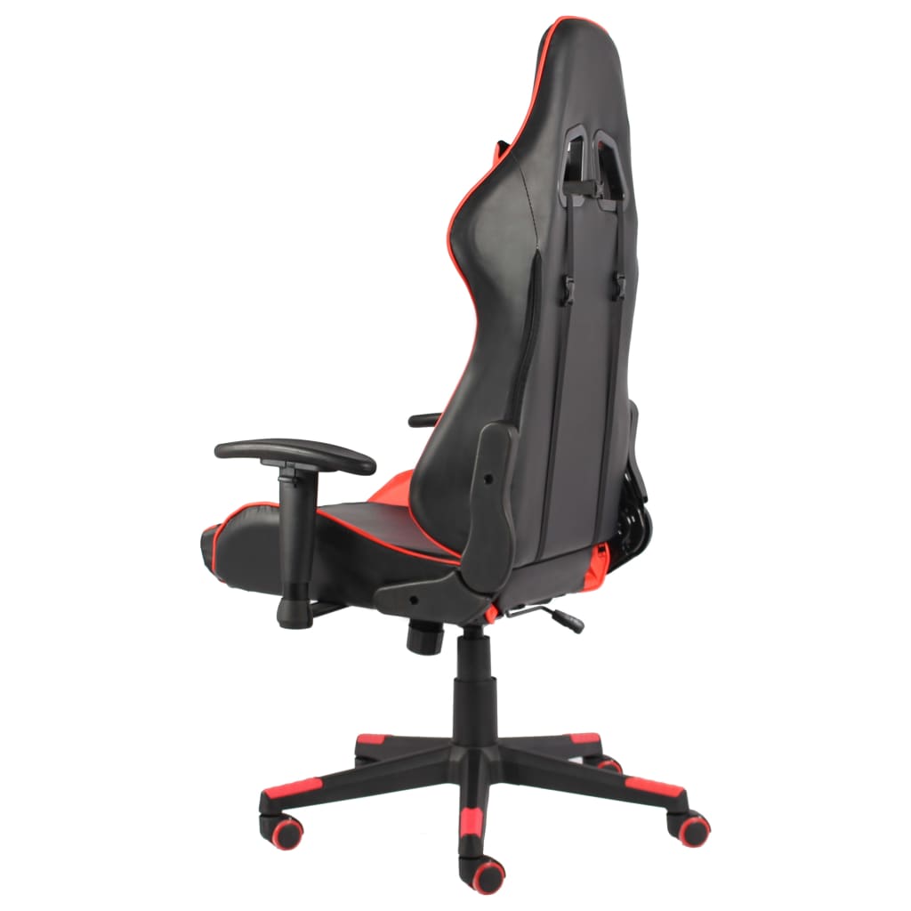 Swivel gaming chair, red, PVC