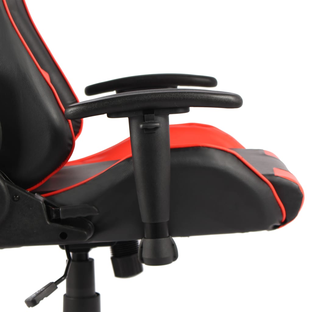 Swivel gaming chair, red, PVC