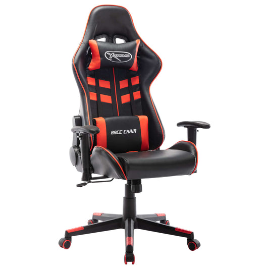 Gaming chair, black and red, artificial leather