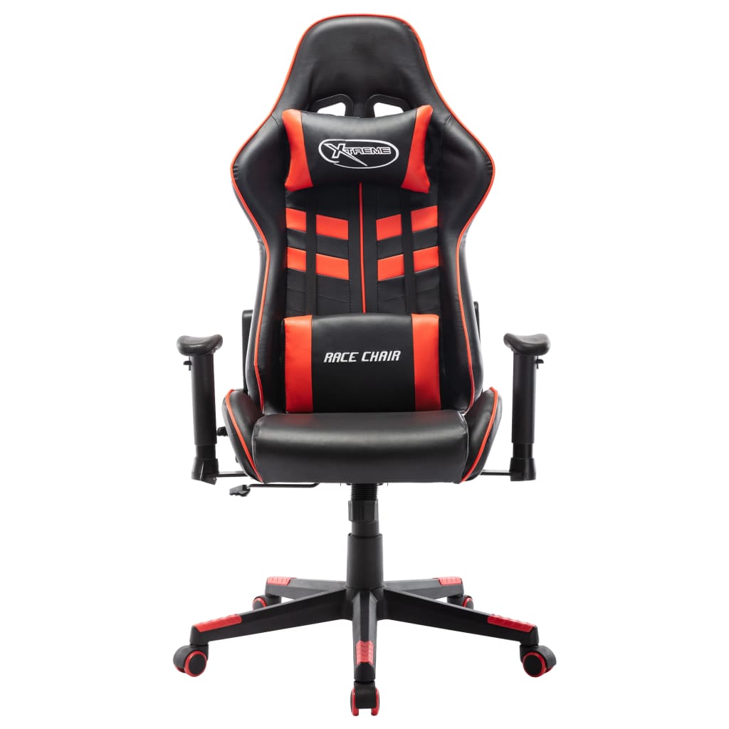 Gaming chair, black and red, artificial leather