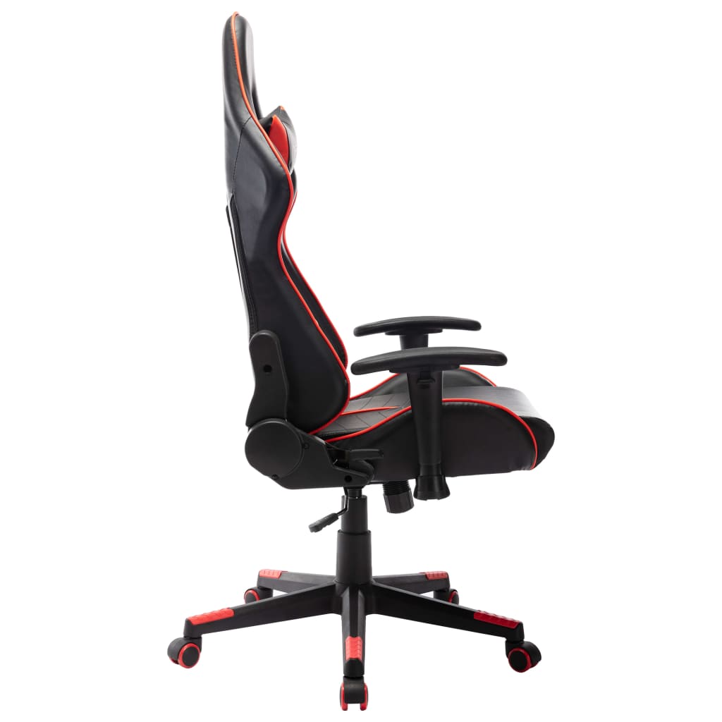 Gaming chair, black and red, artificial leather