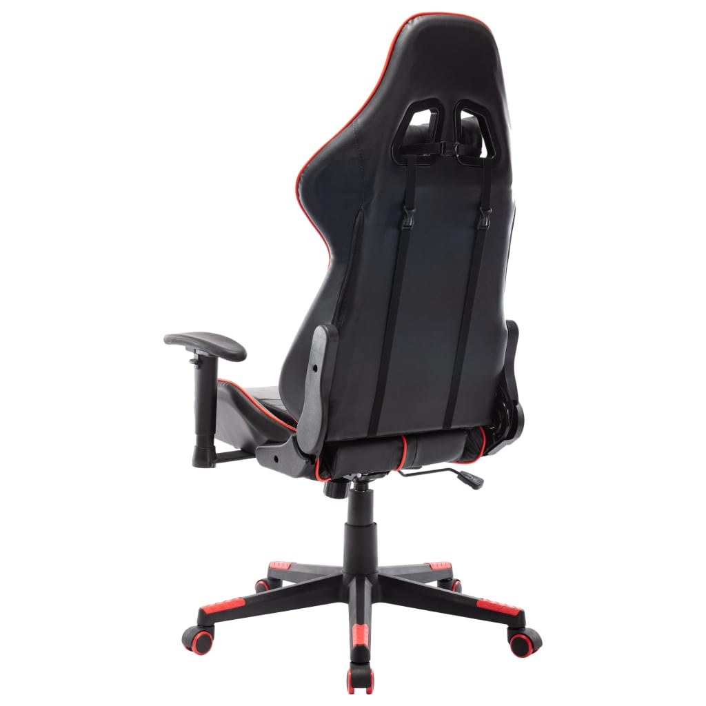 Gaming chair, black and red, artificial leather