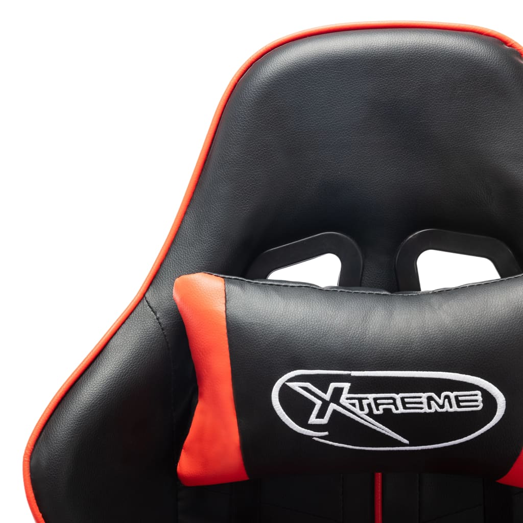 Gaming chair, black and red, artificial leather