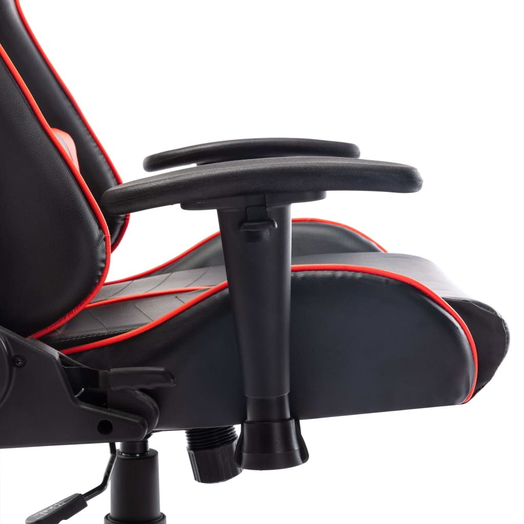 Gaming chair, black and red, artificial leather