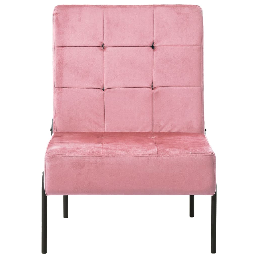 Lounge chair, pink, 65x79x87 cm, velvet