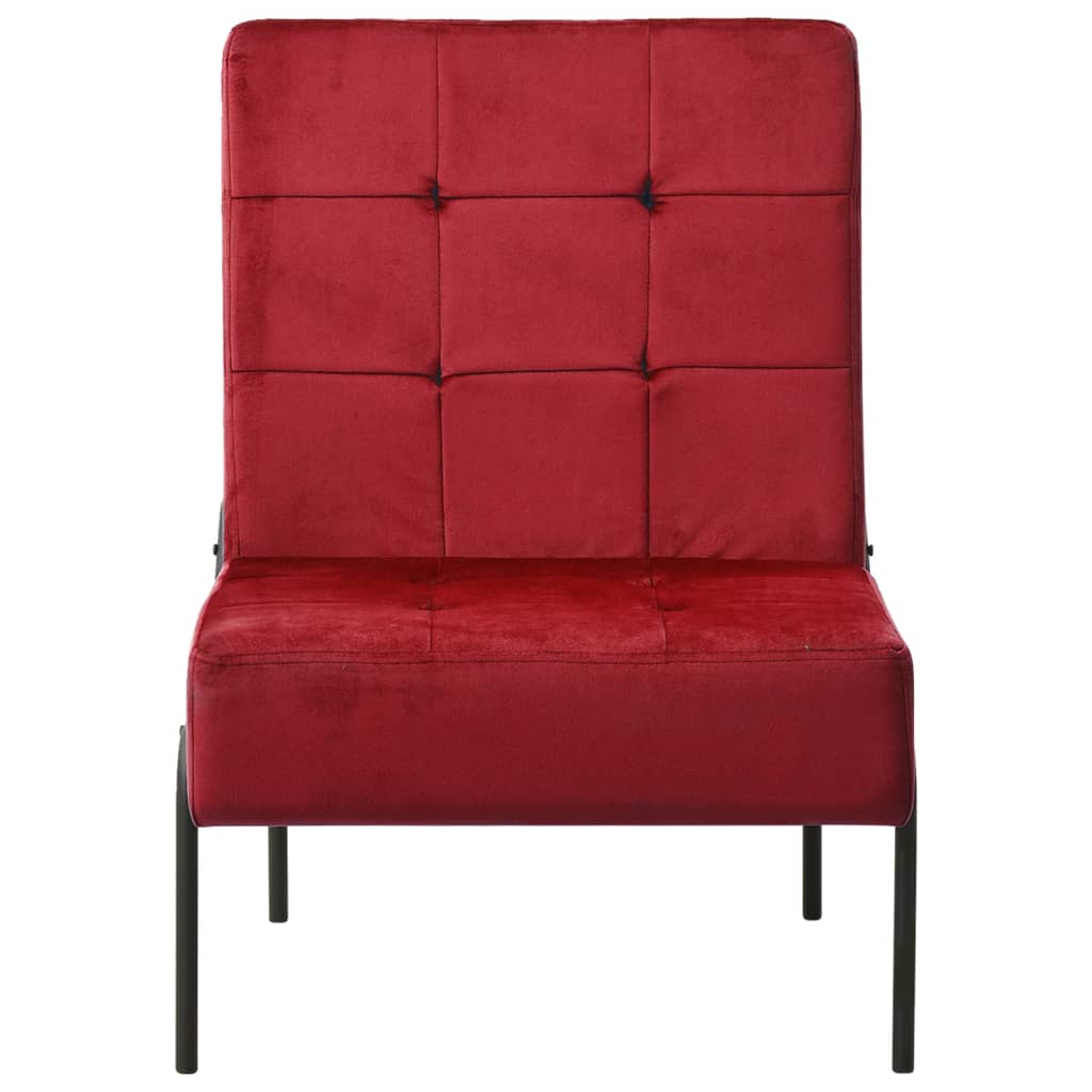 Lounge chair, 65x79x87 cm, wine red, velvet