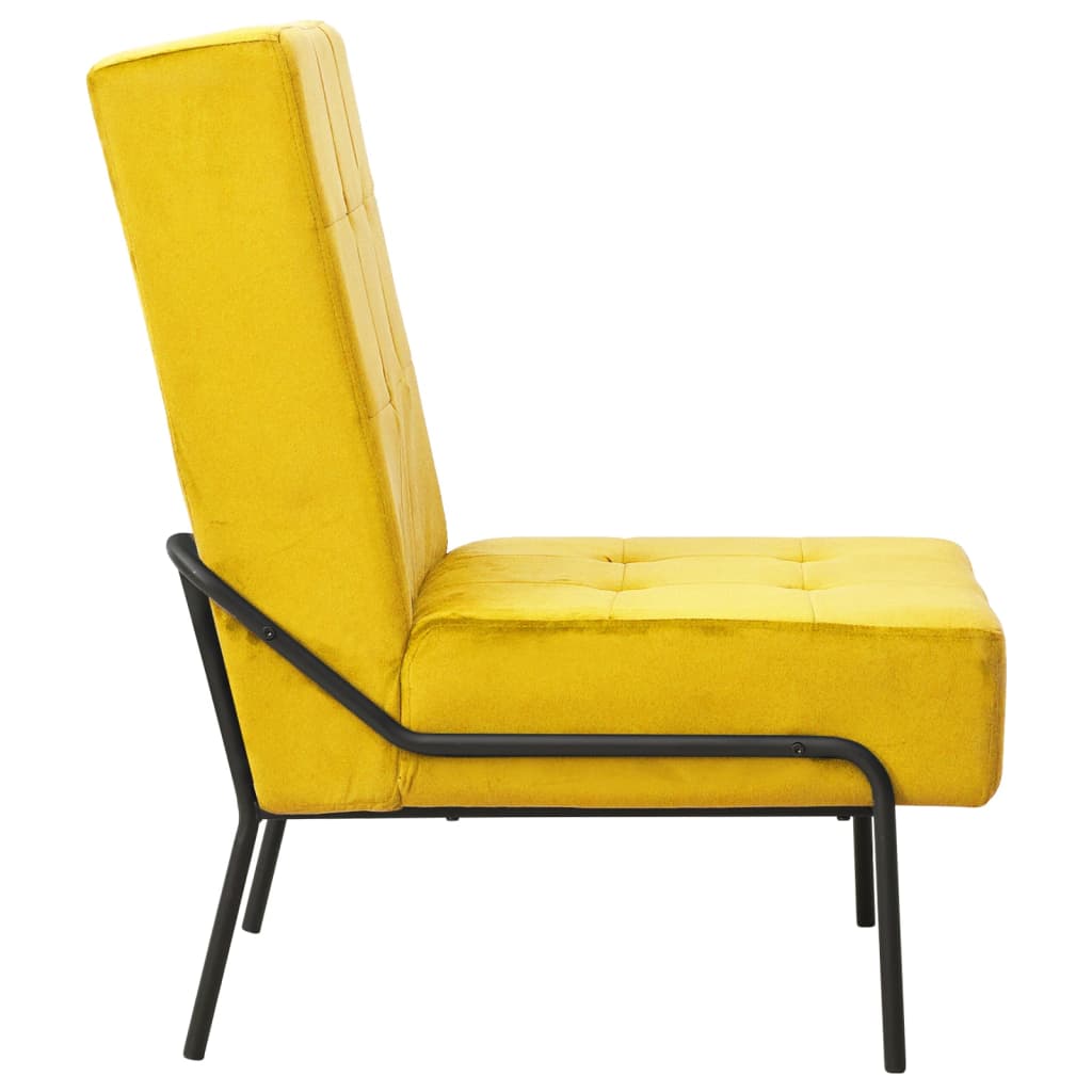 Lounge chair, mustard yellow, 65x79x87 cm, velvet