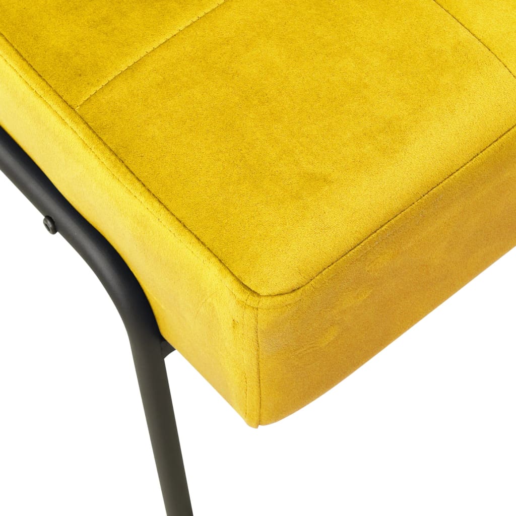 Lounge chair, mustard yellow, 65x79x87 cm, velvet