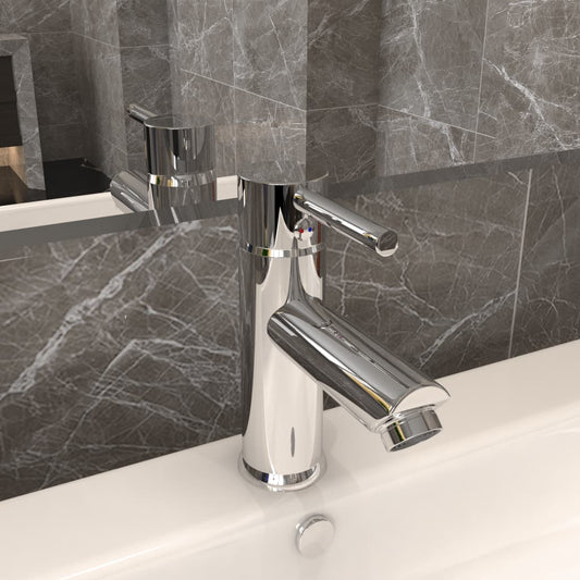 Bathroom sink faucet, chrome finish, 130x176 mm