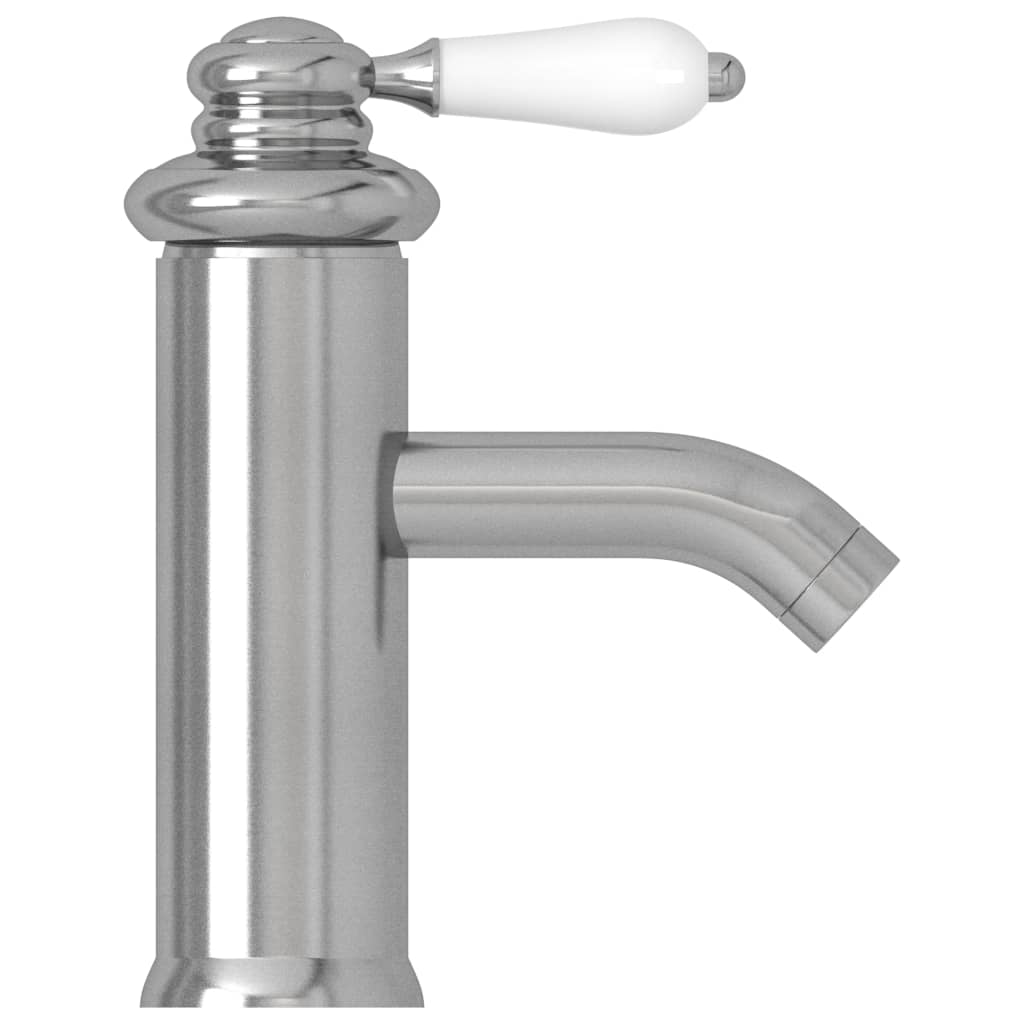 Bathroom sink faucet, silver, 130x180 mm