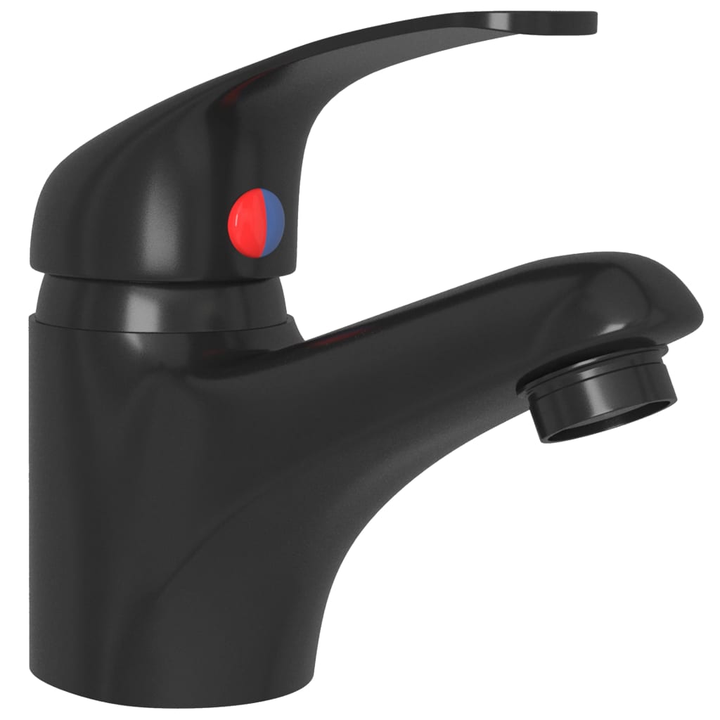 Sink mixer tap, black, 13x10 cm