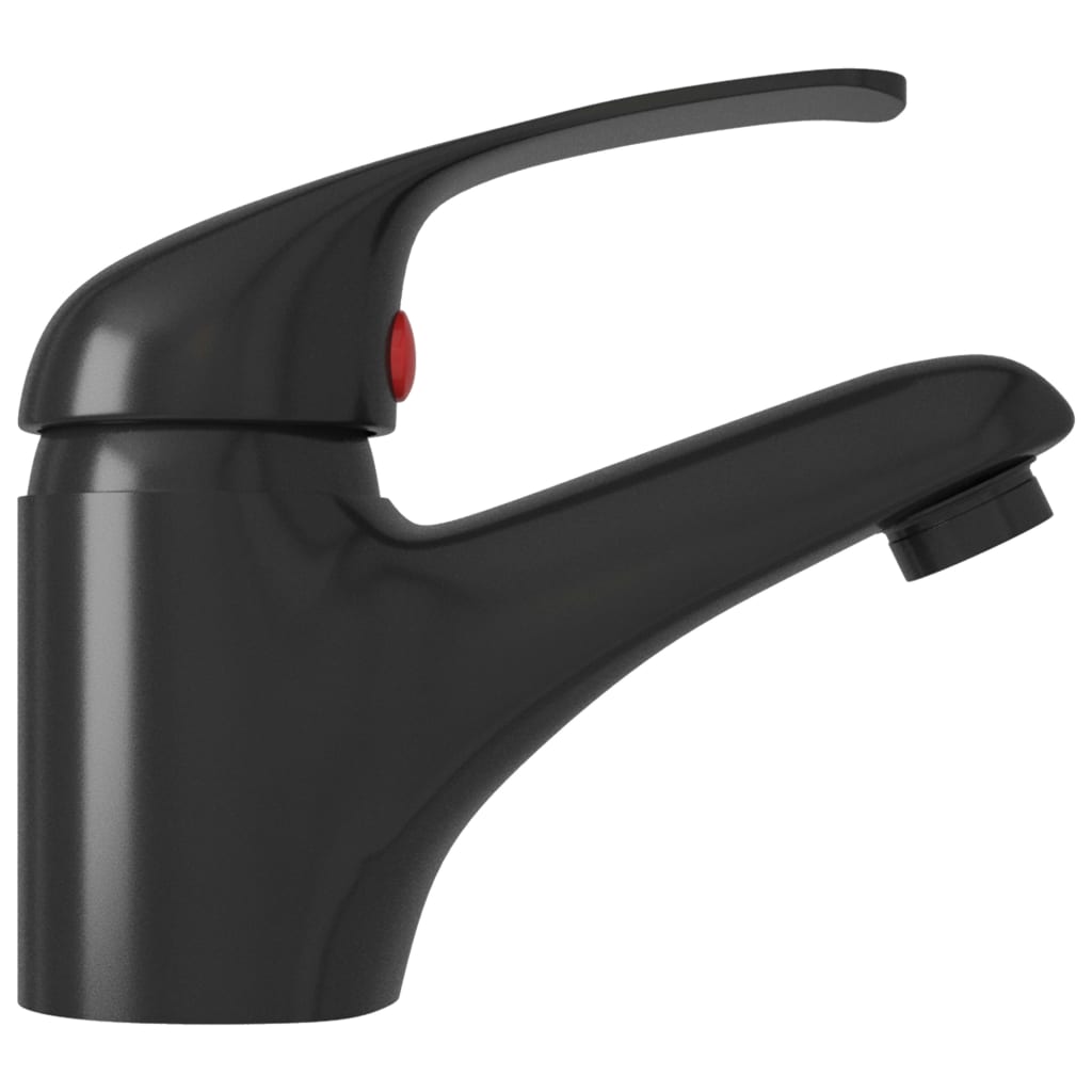 Sink mixer tap, black, 13x10 cm