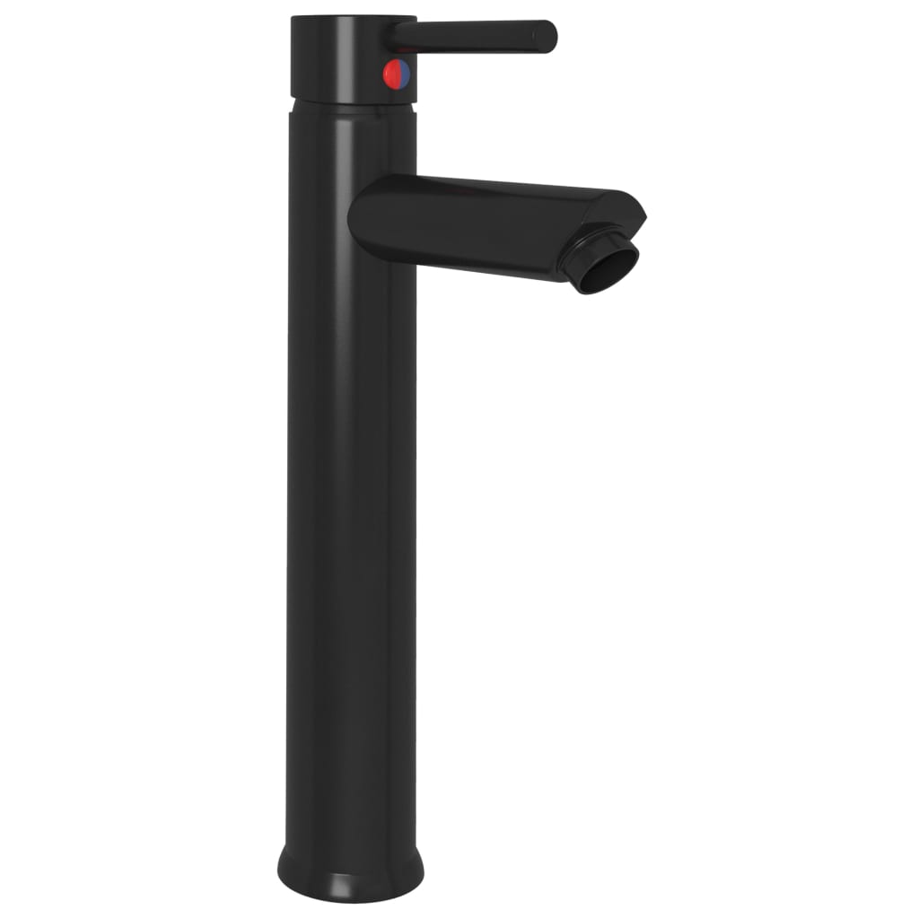 Bathroom mixer tap, black, 12x30 cm