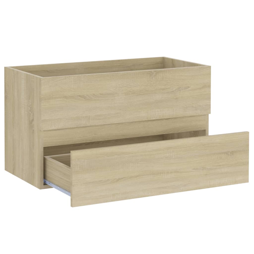 Sink cabinet, Sonoma oak, 80x38.5x45 cm, chipboard