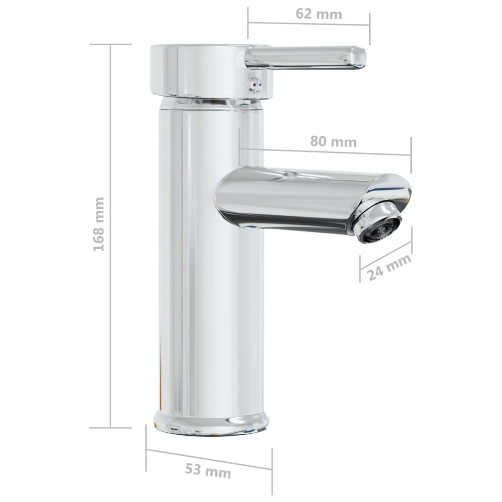 Built-in sink with tap, white, 81x39x18 cm, ceramic