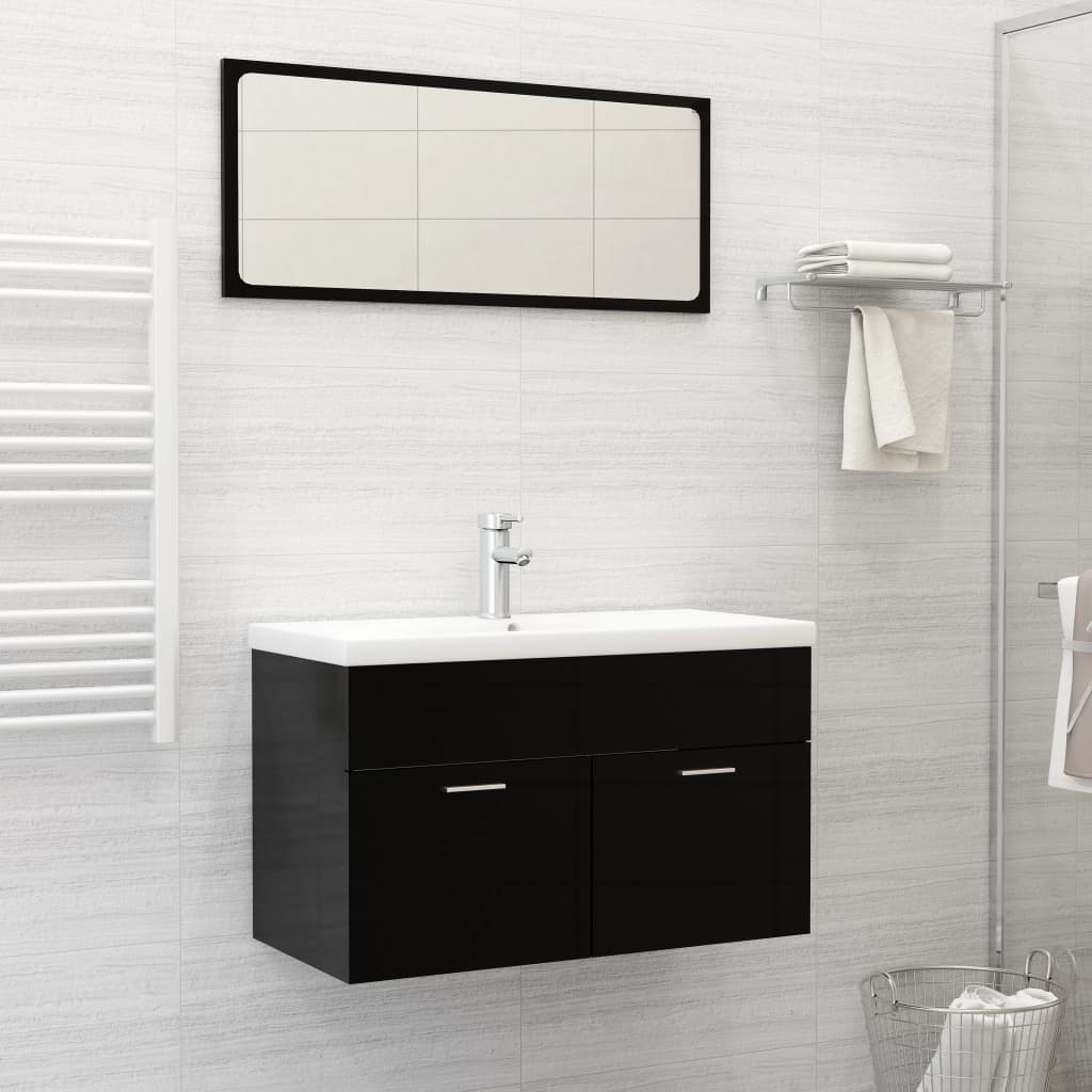 Built-in sink with tap, white, 81x39x18 cm, ceramic