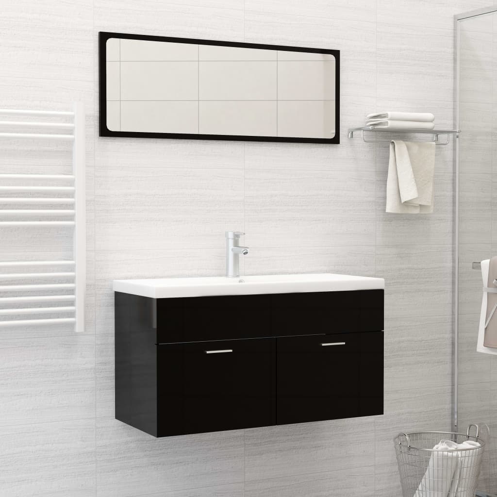 Built-in sink with tap, white, 91x39x18 cm, ceramic