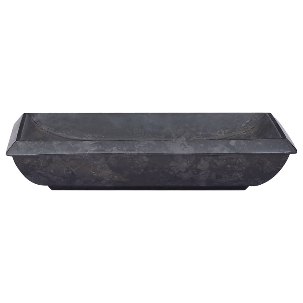 Sink, black, 50x35x10 cm, marble