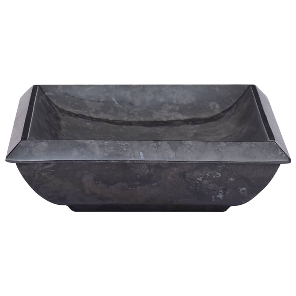 Sink, black, 50x35x10 cm, marble