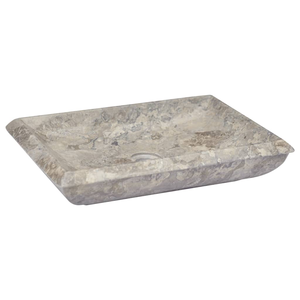 Sink, gray, 50x35x10 cm, marble