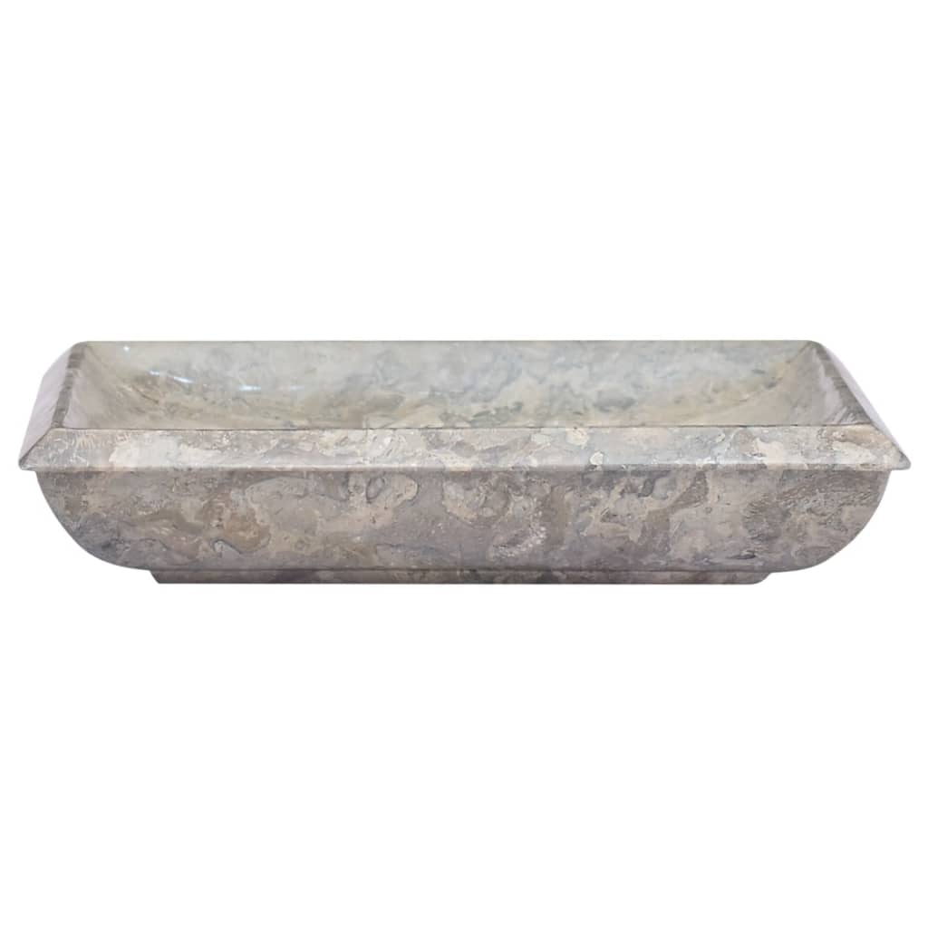 Sink, gray, 50x35x10 cm, marble