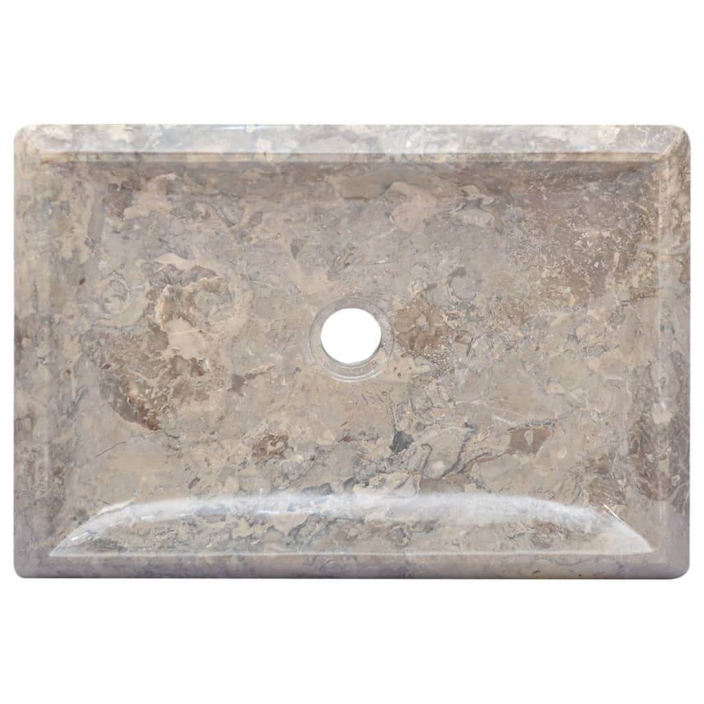 Sink, gray, 50x35x10 cm, marble