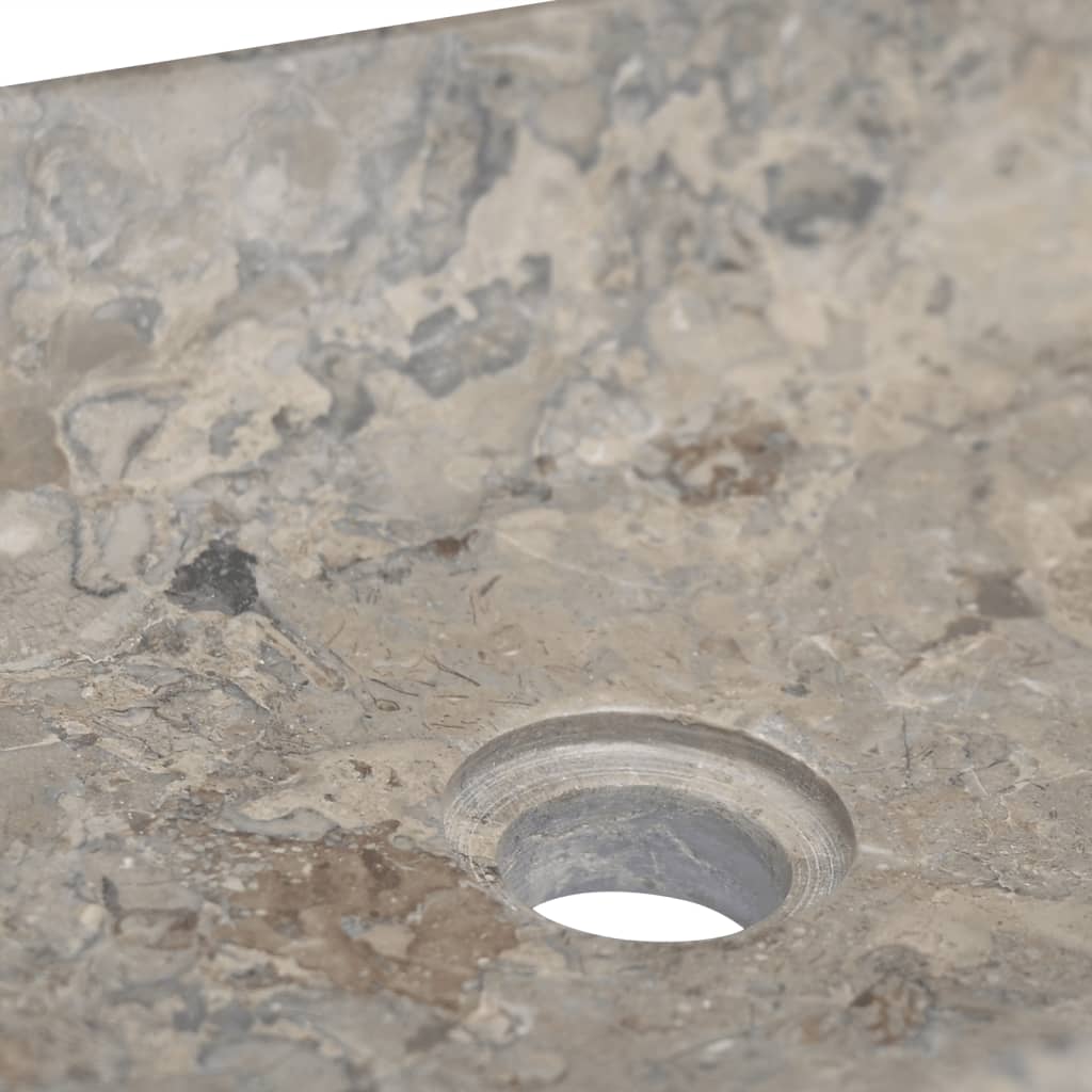 Sink, gray, 50x35x10 cm, marble