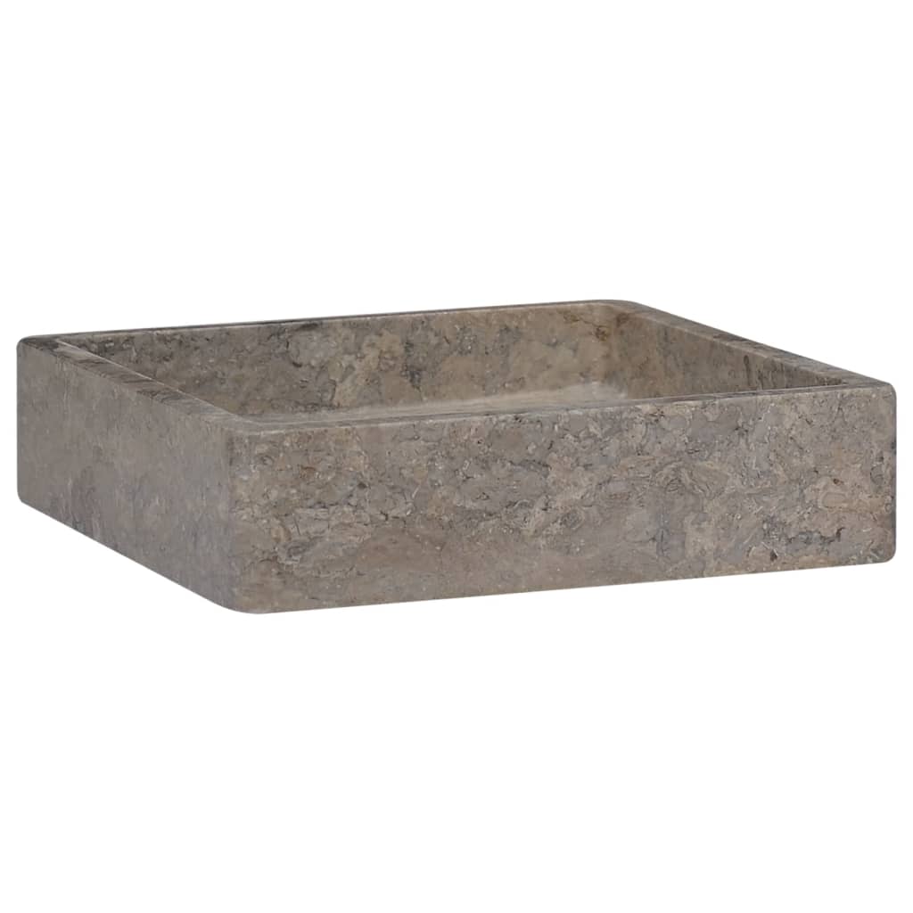 Sink, gray, 40x40x10 cm, marble